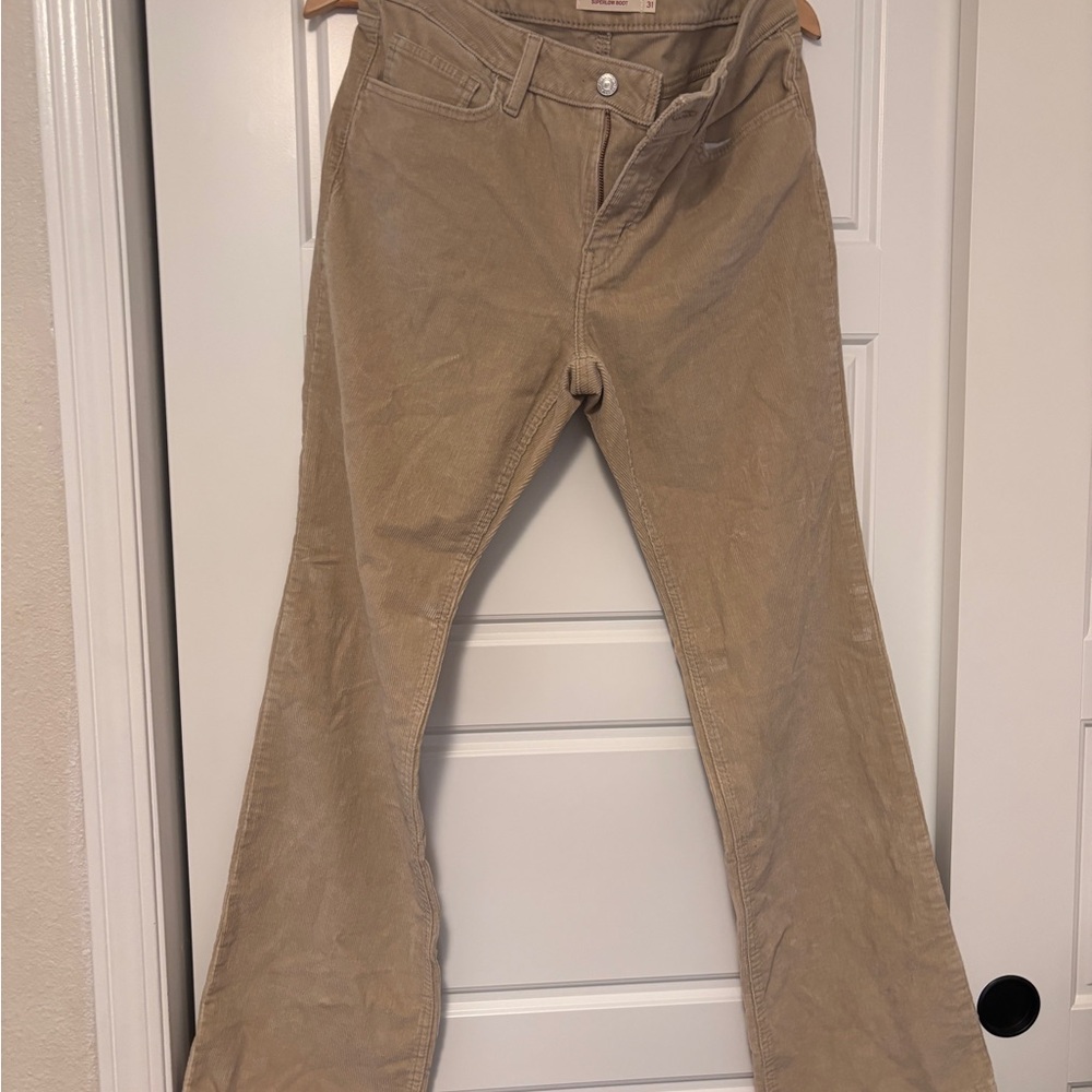 Levi's Beige Corduroy Bootcut Pants